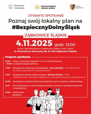 Poznaj swój lokalny plan na otwartym spotkaniu #BezpiecznyDolnyŚląsk!